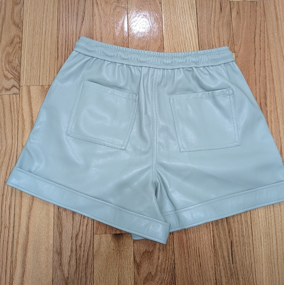 6. NWT JONATHAN SIMKHAI DOAH VEGAN LEATHER SHORTS - Picture 8 of 12